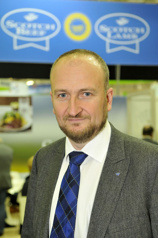 Quality Meat Scotland’s head of marketing, Laurent Vernet.