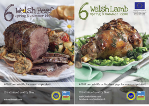 Welsh Lamb and Welsh Beef posters