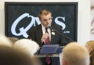 QMS's Jim McClaren speaking at the Royal HIghland show.