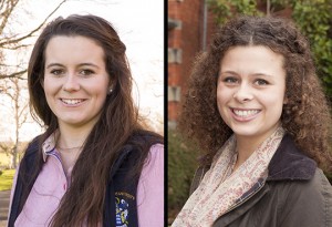 Tori Collishaw (left) and Lucy Barnes will join Dalehead for their placement. 