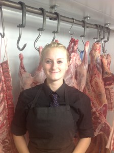 Tara Davies is one of seven nominees up for the Premier Young Butcher award.