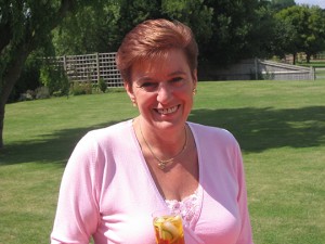 Susan White MBE pictured at a Smoothfield Homes residents BBQ which was organised by her and husband Graham at their home in 2003.