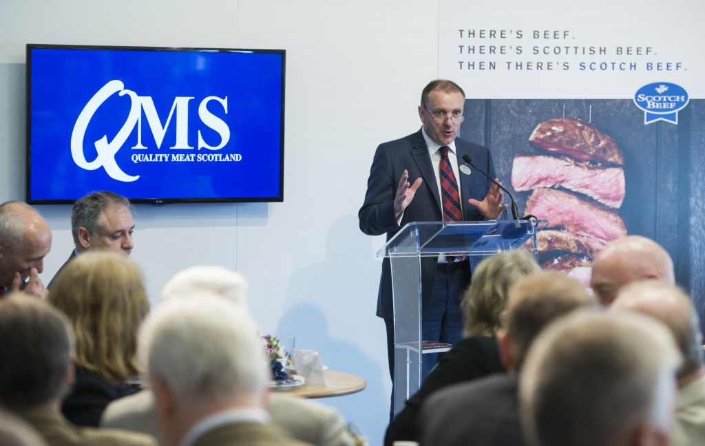 QMS chairman, Jim McLaren speaking at an industry breakfast.