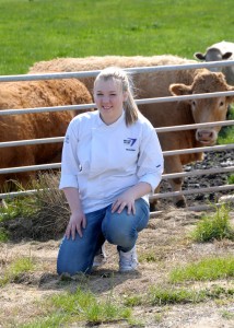 Aspiring young chef Eilidh Davidson pictured at home on the family farm, West Cortiecram near Mintlaw. 