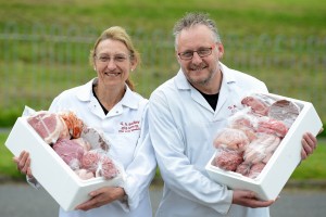 Kay Badley and Lee Evans of G.N. Badley & Sons butchers
