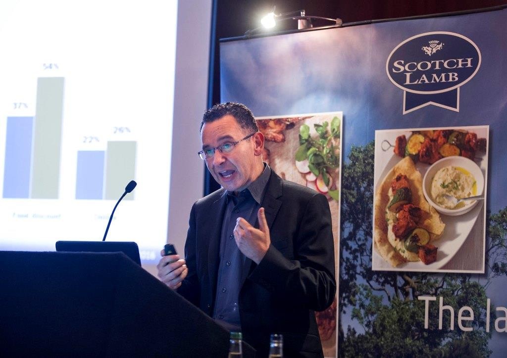 Michael Freedman, senior shopper insight manager at IGD, speaking at QMS's recent marketing conference