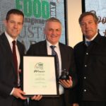 Food Industry Champion Jim Dobson receiving his award.
