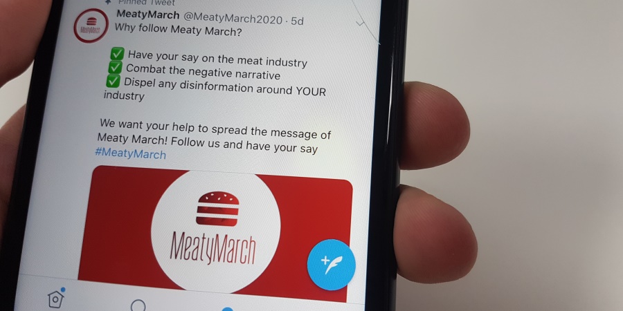 Meaty March phone twitter shot