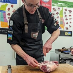 Students get valuable insight at Welsh Lamb butchery demonstration